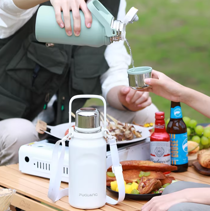 Insulated Stainless Steel Flask (700ml-1500ml) - 316L Medical Grade - 24H Thermal Performance