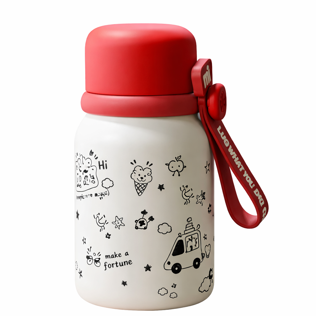 3-in-1 Insulated Bottle 520ml - Straw, Spout & Sharing Cup