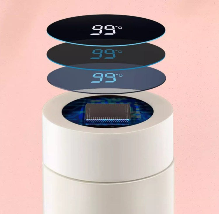 Smart Water Bottle 380ml - Temp Display & 316L Steel