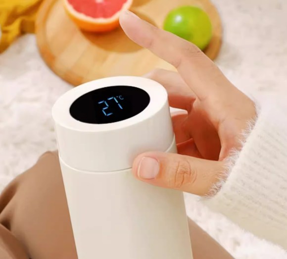 Smart Water Bottle 380ml - Temp Display & 316L Steel