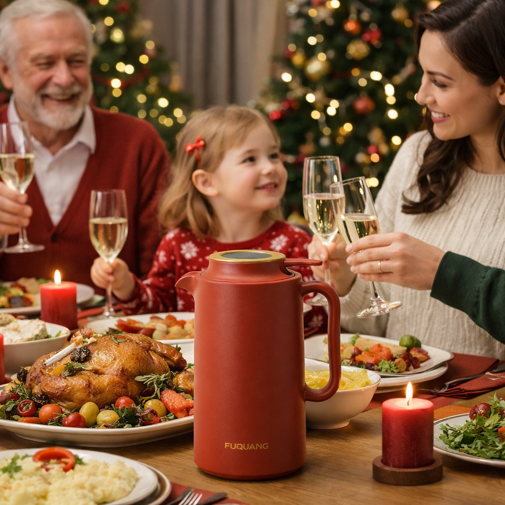 Smart Thermal Carafe 1.5L - Red Glass Liner & Temp Display