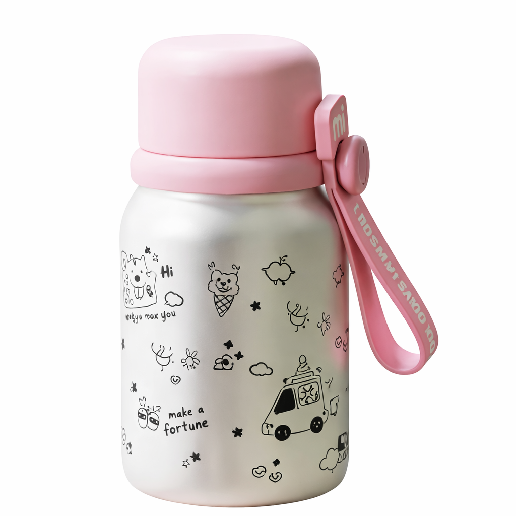 3-in-1 Insulated Bottle 520ml - Straw, Spout & Sharing Cup