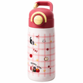 Kids Thermal Bottle 500ml - 316L Steel & Dual-Sip Straw