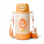 Kids Insulated Water Bottle - 316L Steel & Dual Straw 560ml