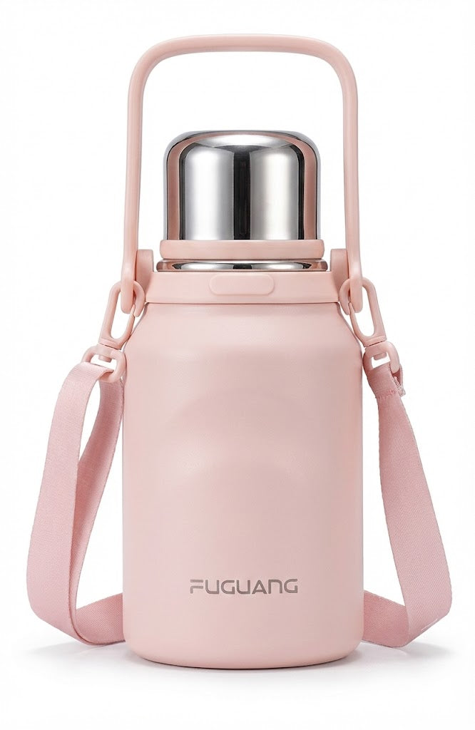 Insulated Stainless Steel Flask (700ml-1500ml) - 316L Medical Grade - 24H Thermal Performance