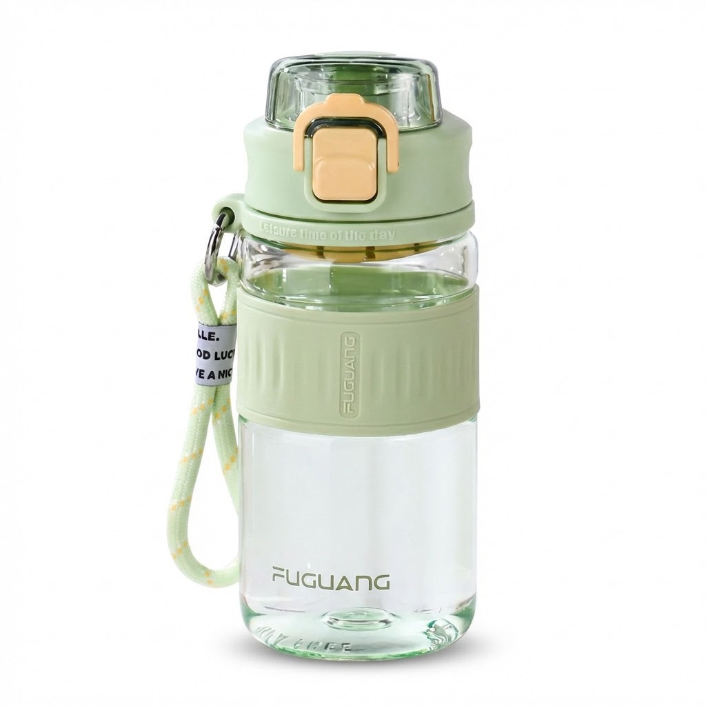 Tritan Sports Water Bottle - Leak-Proof 550ml Flask with One-Click Lid