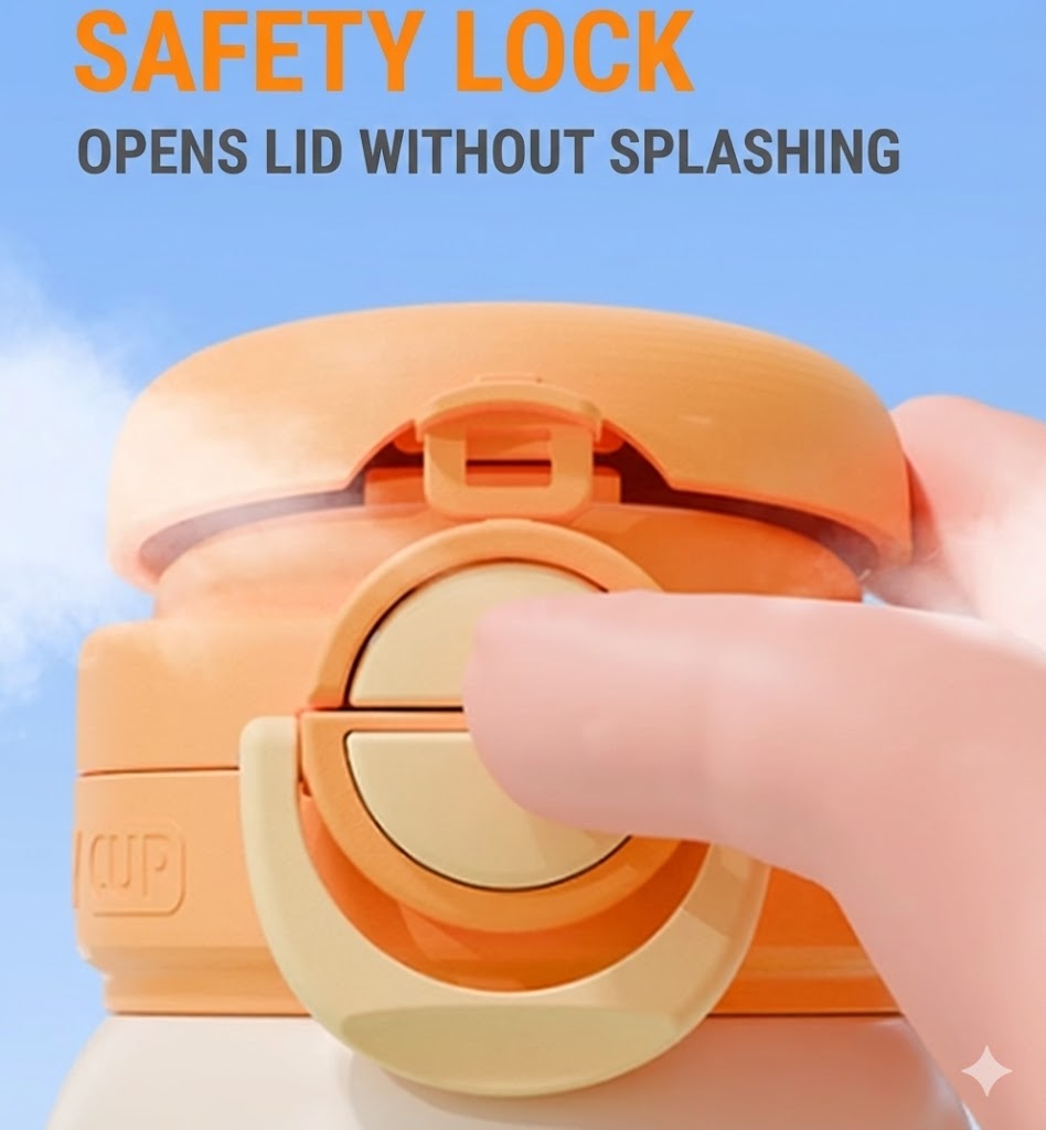 Kids Insulated Water Bottle - 316L Steel & Dual Straw 560ml