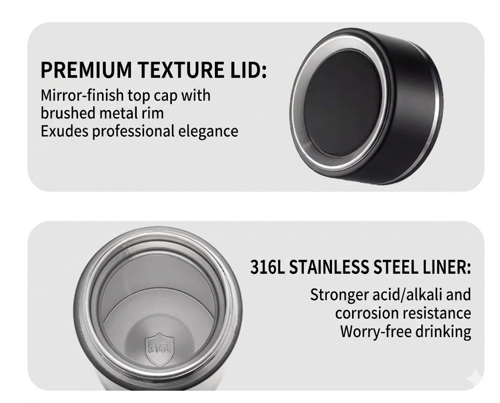 Insulated Tea Tumbler - 316L Steel & Infuser 520ml