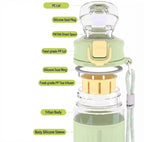 Tritan Sports Water Bottle - Leak-Proof 550ml Flask with One-Click Lid