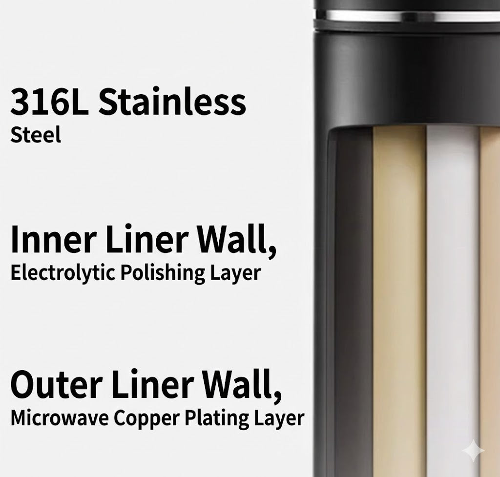 Insulated Tea Tumbler - 316L Steel & Infuser 520ml