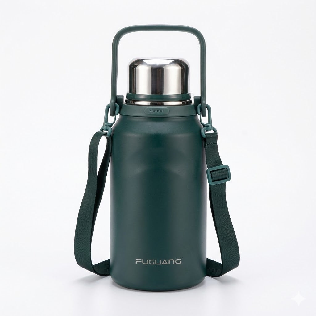 Insulated Stainless Steel Flask (700ml-1500ml) - 316L Medical Grade - 24H Thermal Performance